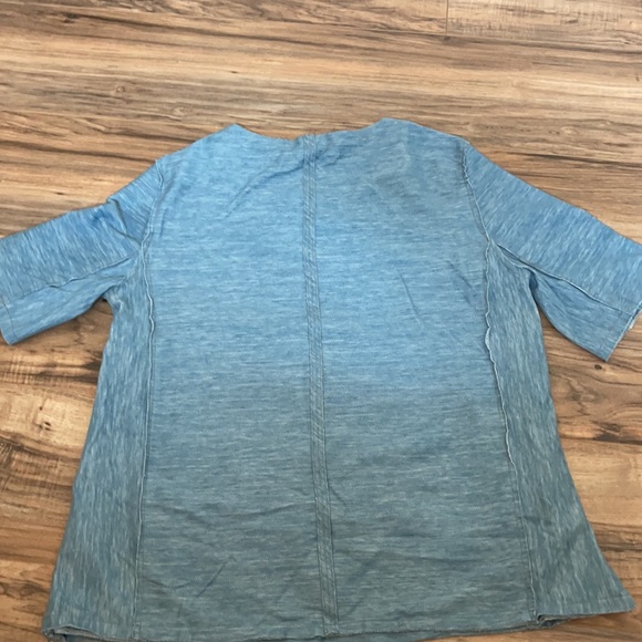 ||ZOA New York|| Washed Denim Tee - Picture 4 of 4